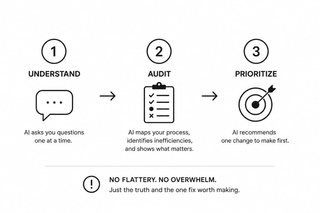 A Prompt That Audits One Part of Your Business. No Flattery.