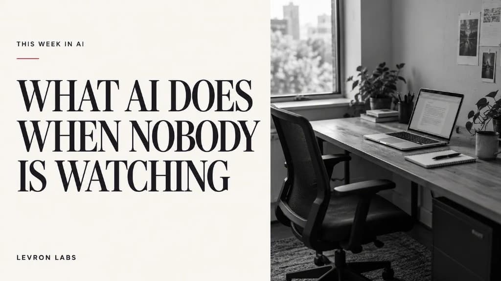 Last Week in AI: What AI Does When Nobody Is Watching